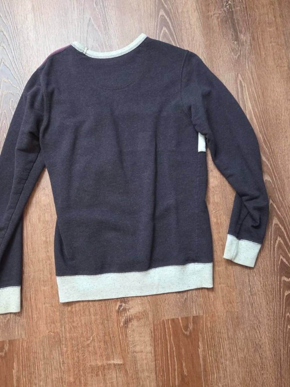 Purple Color Block Sweatshirt - Picture 4 of 7
